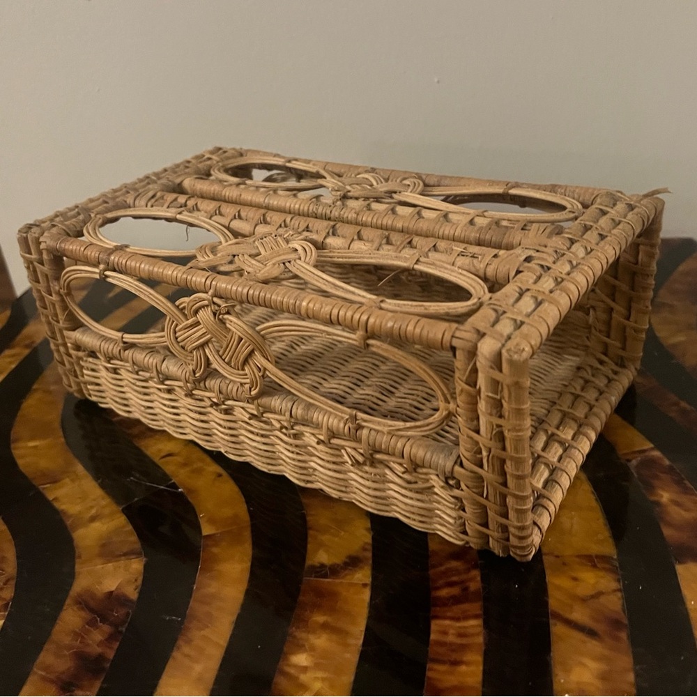 Wicker Tissue Box Cover